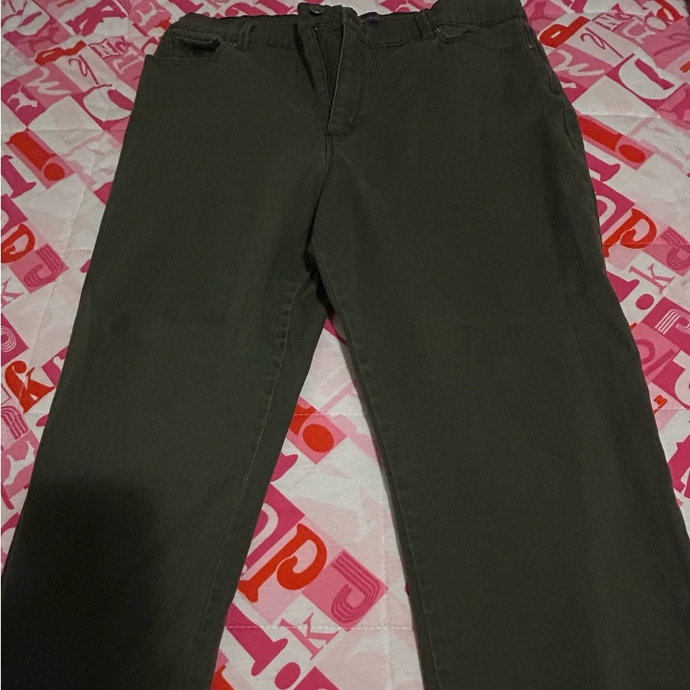 Gloria Vanderbilt Dark Green Amanda Pants